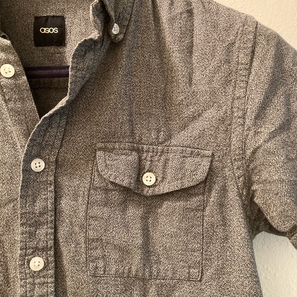 ASOS grey static short sleeve dressy XS - Picture 2 of 3